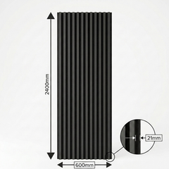 Black Grey Acoustic Wall Panel in Dining room