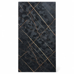 Black Rock 3d PVC Shower Kitchen Wall Panel