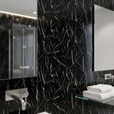 Black Calacatta Kitchen Bathroom Solid Wall Panel