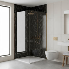 Black Calacatta Kitchen Bathroom Wall Panel