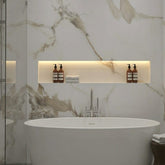 Carrara Bronze 3D PVC Kitchen Bathroom Wet Wall Panel