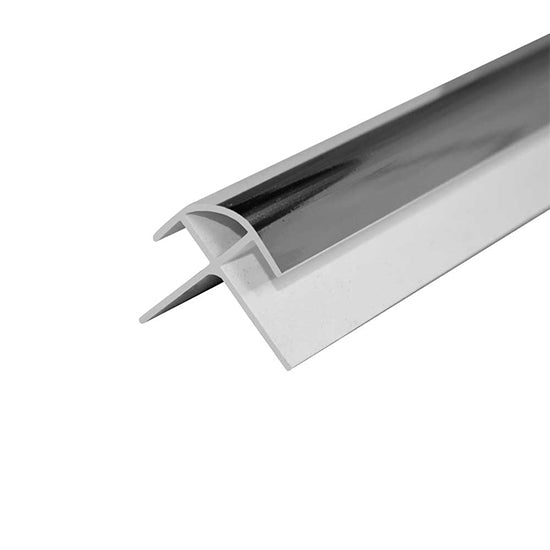 Outer Trim Chrome PVC Trim For Wall Panel