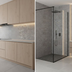 Concrete Grey PVC Shower Kitchen Wet Wall Panel