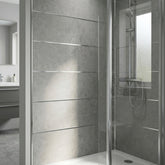 Concrete Grey Gloss PVC Kitchen Shower Wall Panel 2400mm x 1000mm x 10mm