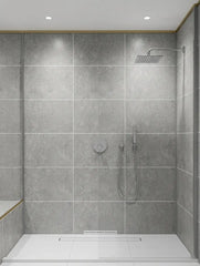 Concrete Grey Gloss Bathroom Wet Wall Panel