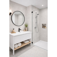 Concrete White Gloss PVC Kitchen Bathroom Wet Wall Panel