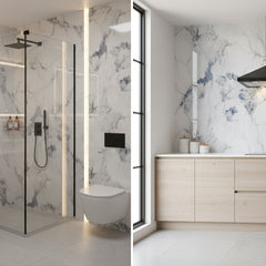Crush Blue PVC Shower Wet Wall Panel