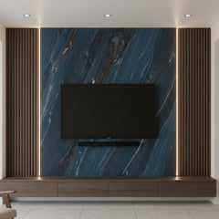 Deep Ocean Blue Solid Core Wall Panel