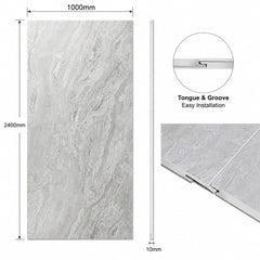 Glaze Stone Gloss PVC Kichen Bathroom Wall Panel