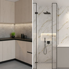 Glided Gold PVC Shower Wet Wall Panel