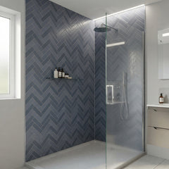 Herringbone Slate Wave Matt PVC Wall Panel