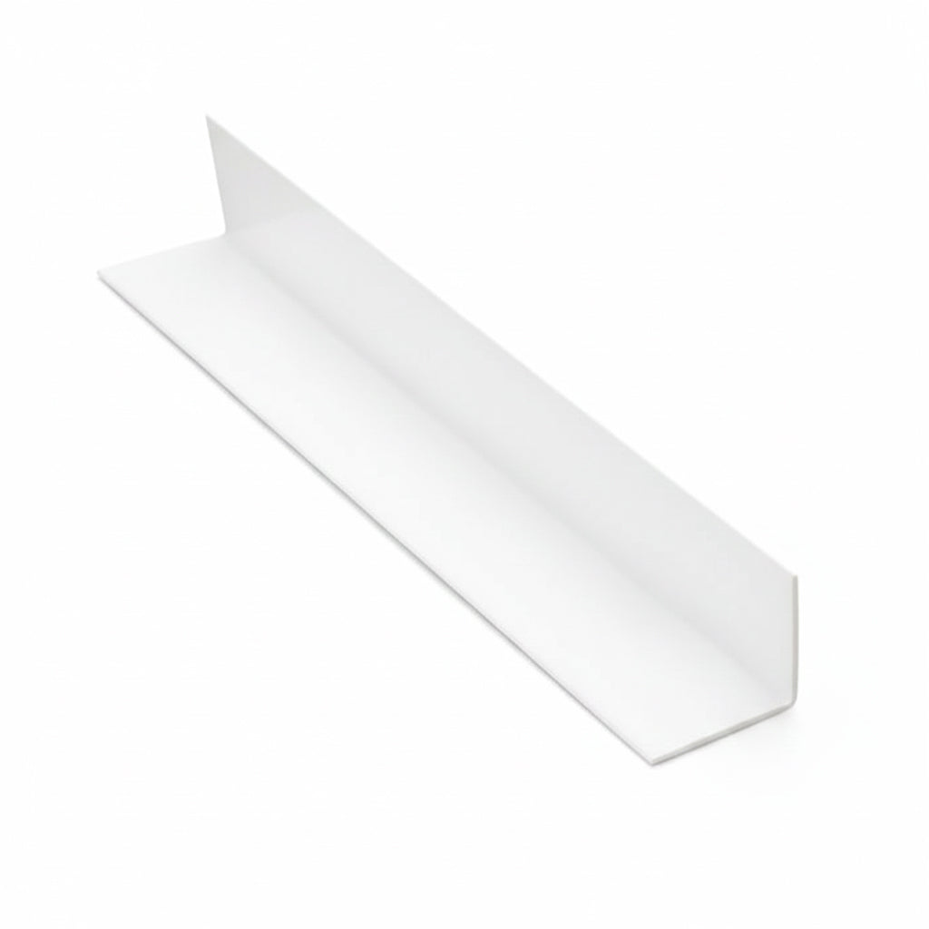 L Shape White Trims Beads For PVC Wall Panel