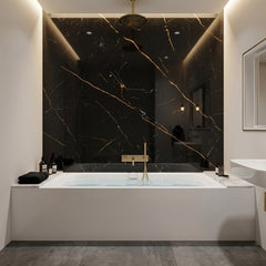 Laketon Grey Gold Gloss PVC Kitchen Shower Wall Panel 2400mm x 1000mm x 10mm