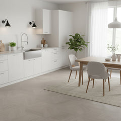 Light Grey Gloss Laminate Flooring Planks