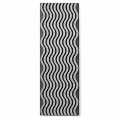 Light Grey Wavy Design Acoustic Wall Panel