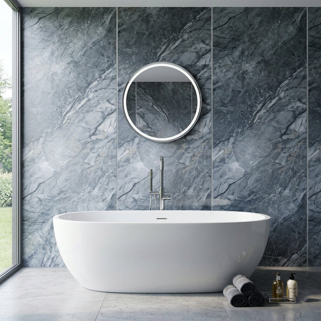 London Mist Slate Matt PVC Wet Wall Panel