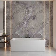 Mottled Grey Kitchen Bathroom Solid Wall Panel 2400mm x 1220mm x 10mm