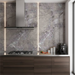 Mottled Grey Kitchen Bathroom Solid Wall Panel 2400mm x 1220mm x 10mm