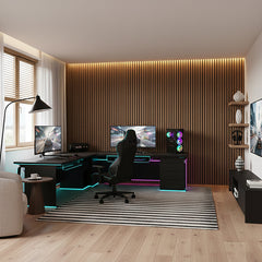 Natural Walnut Acoustic Media Wall Panel