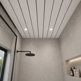 White With Black Lines Ceiling Cladding
