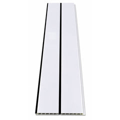 White With Black Lines Ceiling Cladding