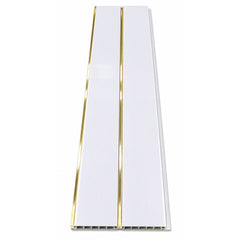 White With Gold Line Ceiling Panel
