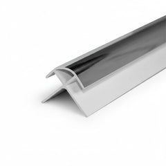 Outer Trim Chrome PVC Trim For Wall Panel