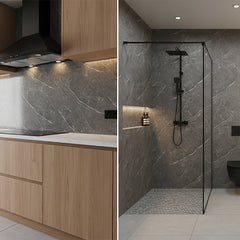 Pieta Anthracite Gloss Wall Panel