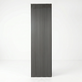 Light Grey Acoustic Wall Panel - Sound Absorbing Slat Wall (2400mm x 600mm x 21mm)