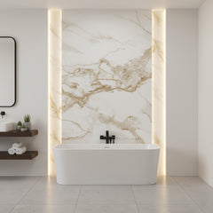 Sahara Gold Kitchen Bathroom Solid Wall Panel 2400mm x 1220mm x 10mm