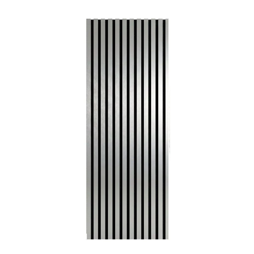 Silver Acoustic Slatted Wall Panel
