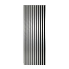 Silver Acoustic Slatted Wall Panel