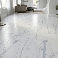 White Marble SPC Flooring Planks