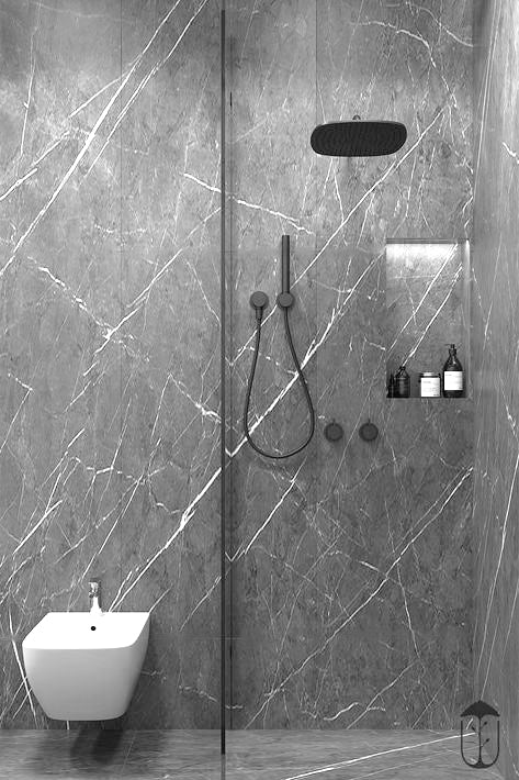 Castle Grey Wooden Solid Core Wall Panel
