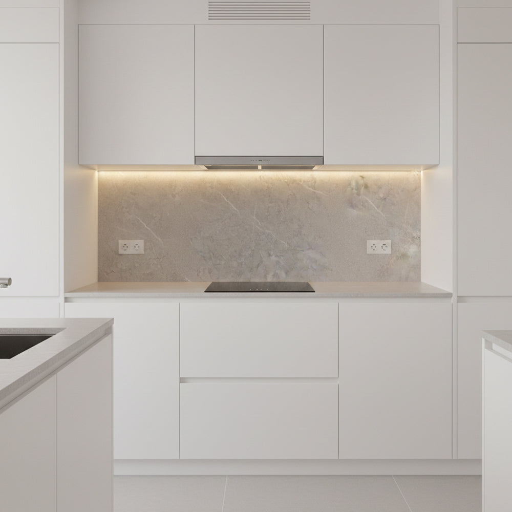 Bianco Luna Media Kitchen Bathroom Media Wall Panel 