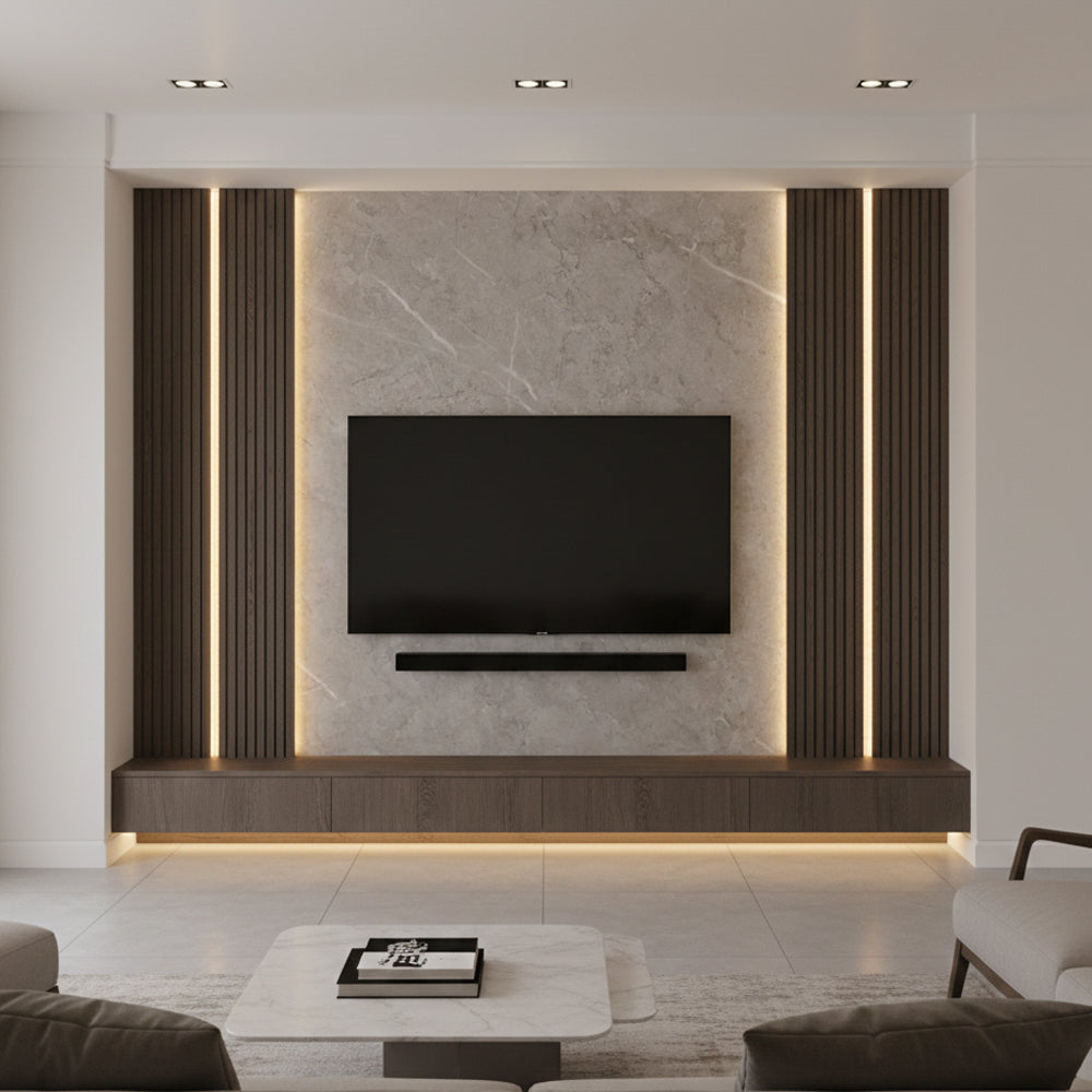 Bianco Luna Kitchen Bathroom Media Wall Panel