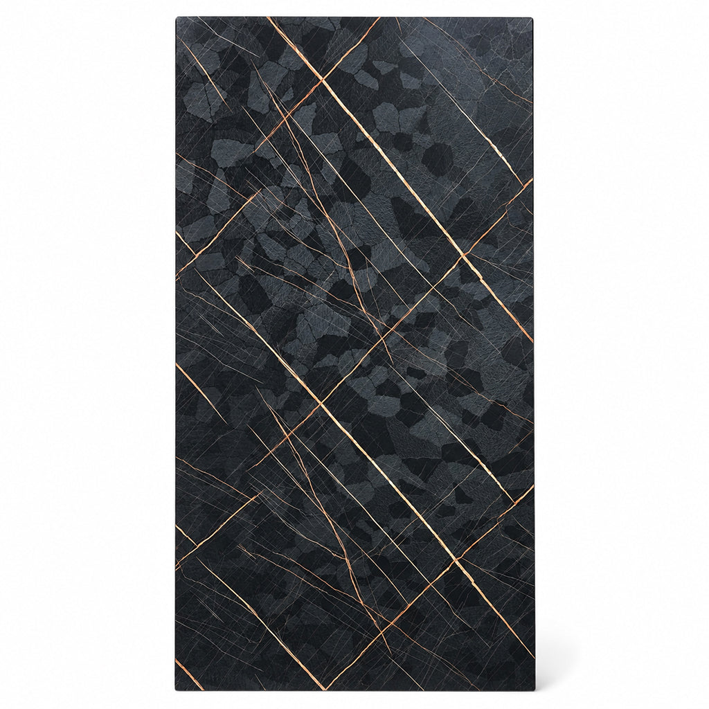 Black Rock 3d PVC Shower Kitchen Wall Panel