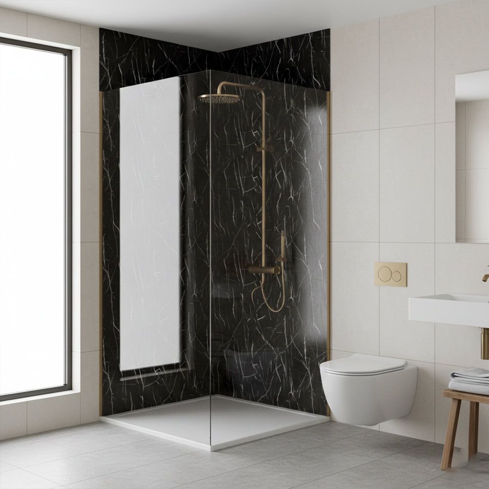 Black Calacatta Kitchen Bathroom Wall Panel