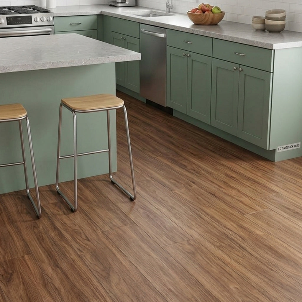 Brown Walnut SPC Flooring Planks