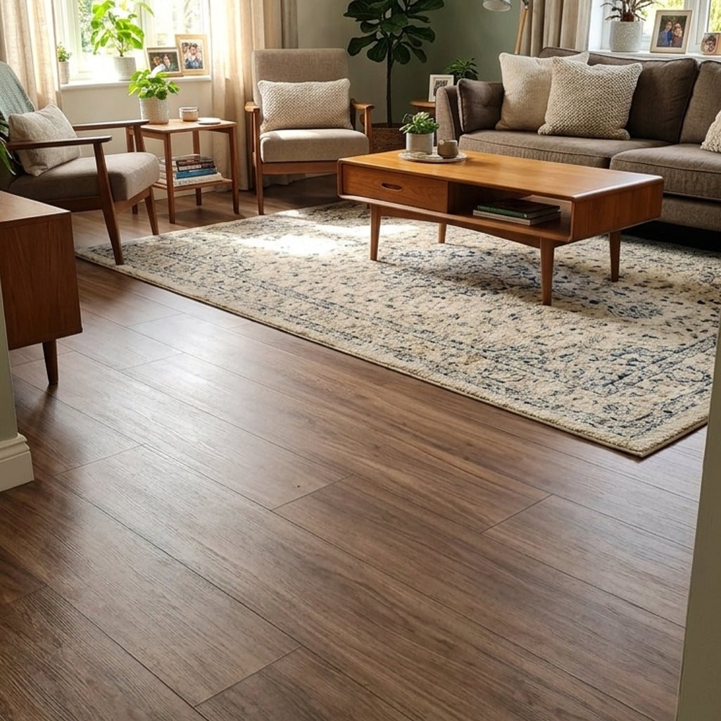 Brown Walnut SPC Vinyl Flooring Planks
