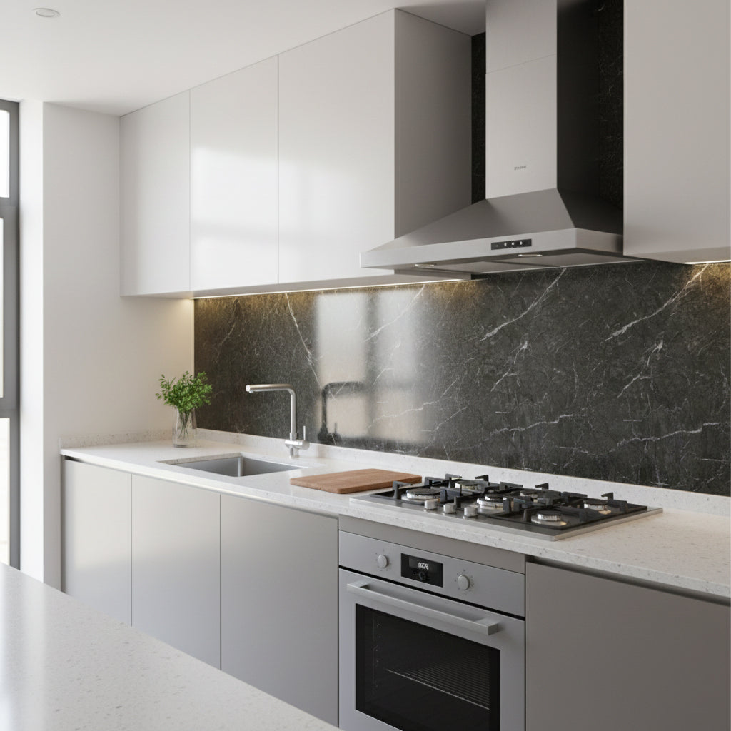 Buffet Grey Solid Wall Panel