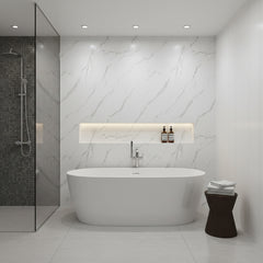 Carrar Marble PVC Shower Wet Wall Panel