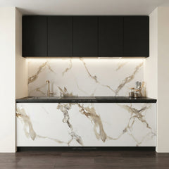 Carrara Bronze 3D Style PVC Shower Kitchen Wall Panel