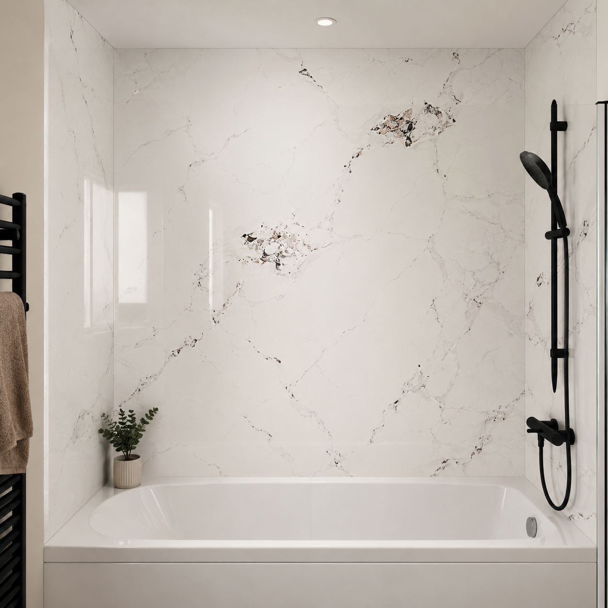 Platinum Whisper PVC Kitchen Bathroom Shower Wet Wall Panel