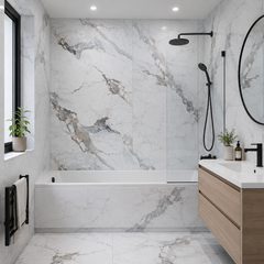 Prestige Marble Matt PVC Shower Kitchen Bathroom Wet Wall Panel