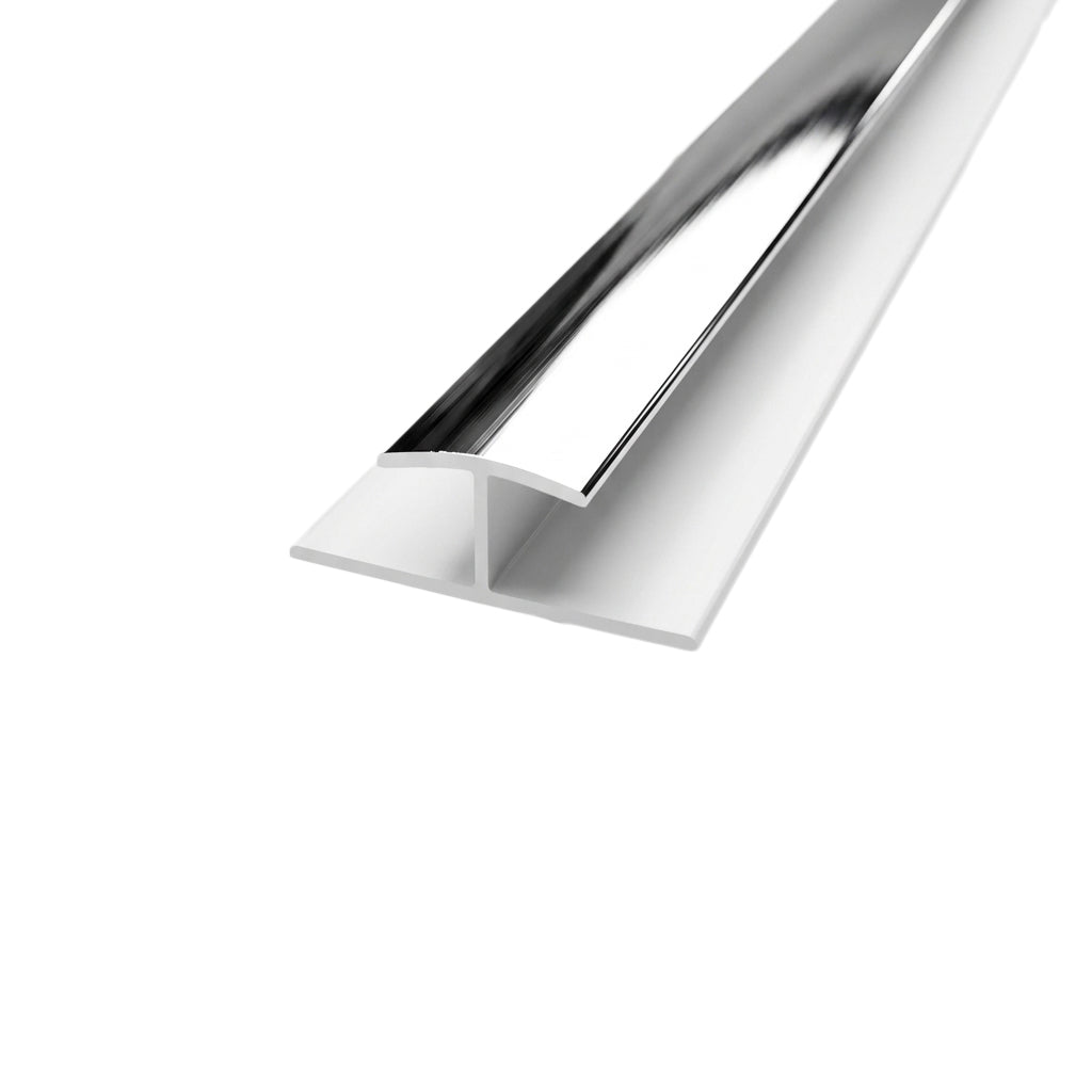 Chrome H Joint PVC Trim