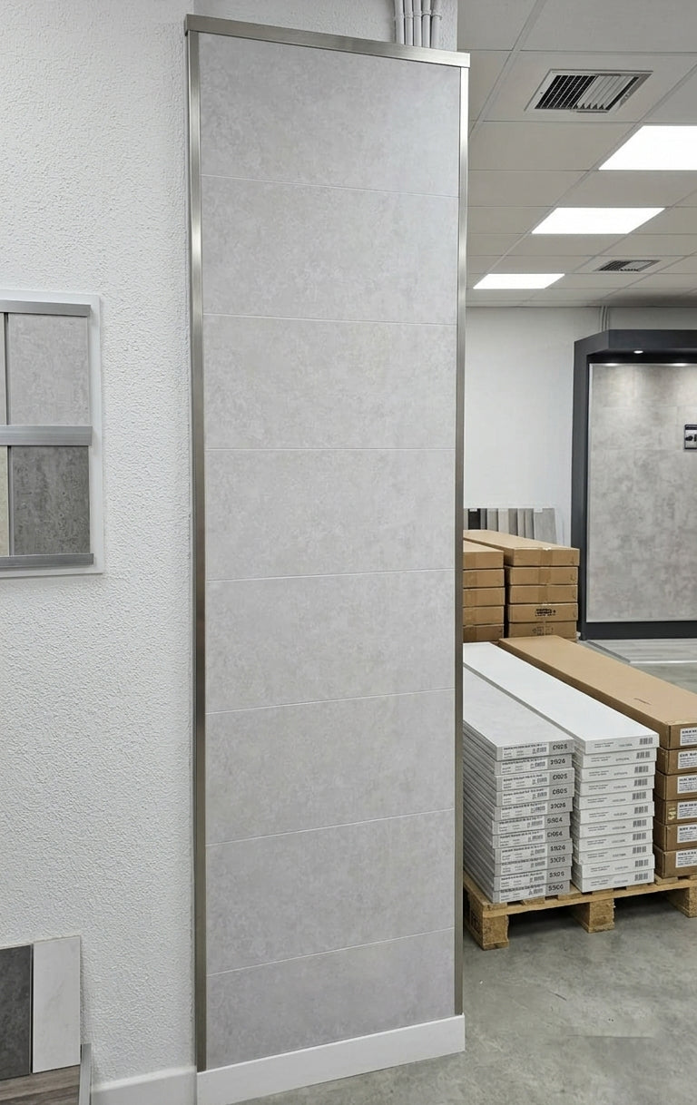 Concrete White Matt Kitchen Bathroom PVC Wet Wall Panel