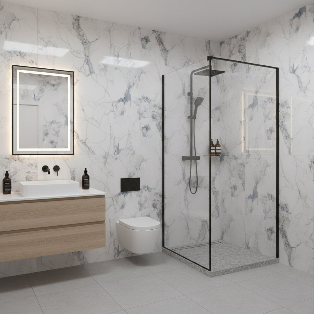 Crush Blue Kitchen Bathroom Wet Wall Panel 