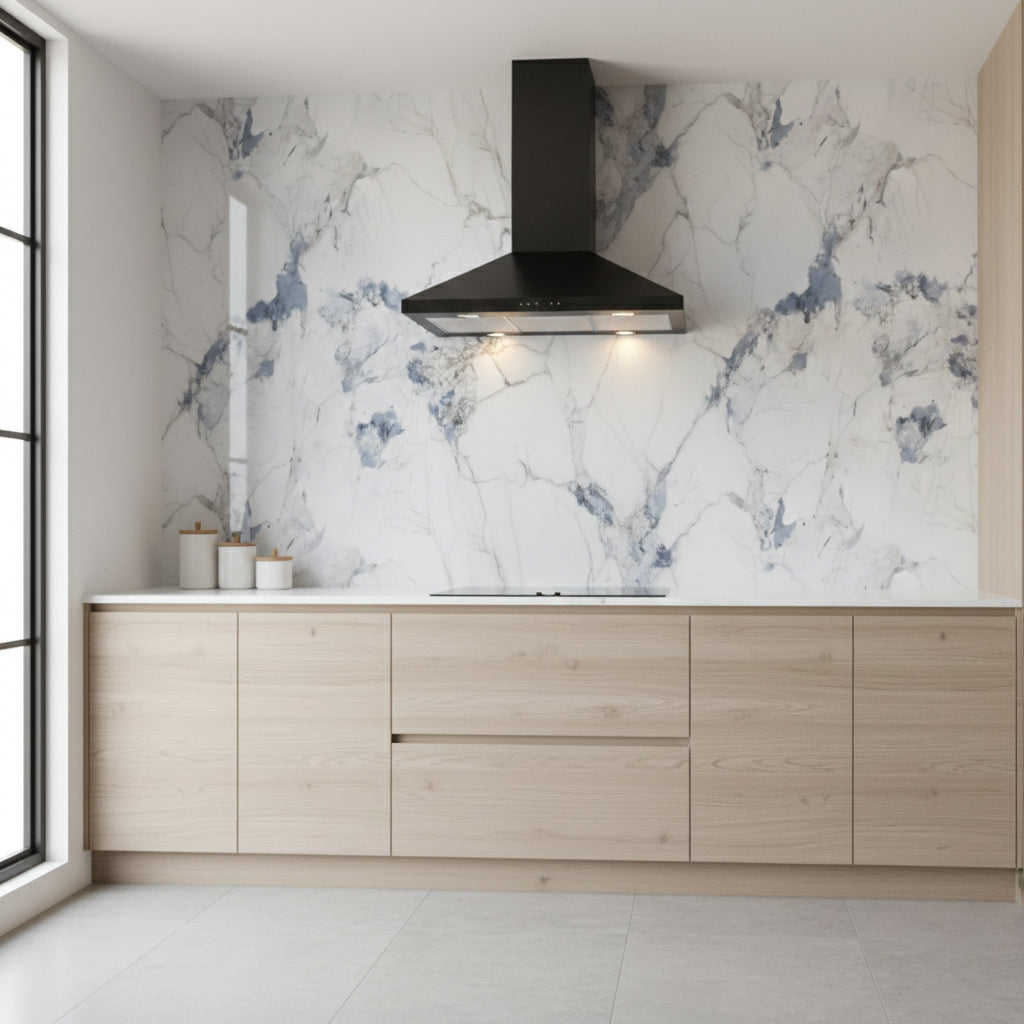 Crush Blue PVC Shower Wall Panel