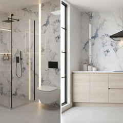 Crush Blue PVC Shower Wet Wall Panel